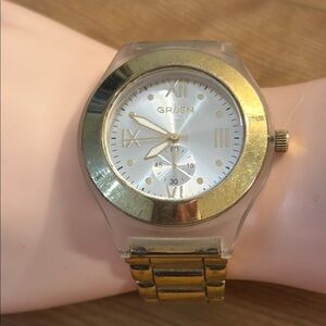 Vintage Gruen Swiss Goldtone Stainless Watch